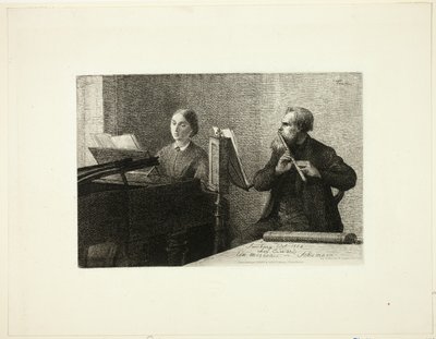 Ett stycke av Schumann av Ignace Henri Jean Fantin-Latour