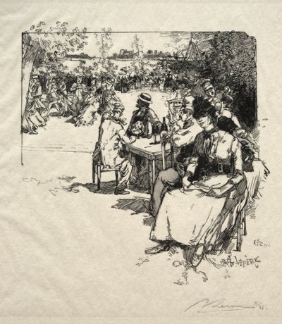 Bal på Point du Jour av Ignace Henri Jean Fantin Latour