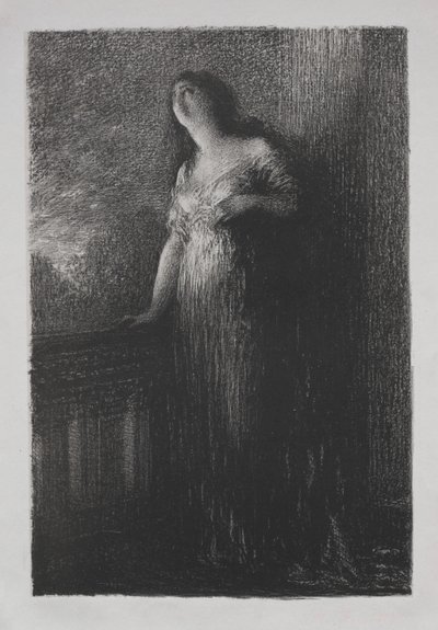 Anförtroende i natten av Ignace Henri Jean Fantin-Latour