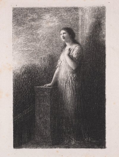 Anförtroende i natten av Ignace Henri Jean Fantin-Latour