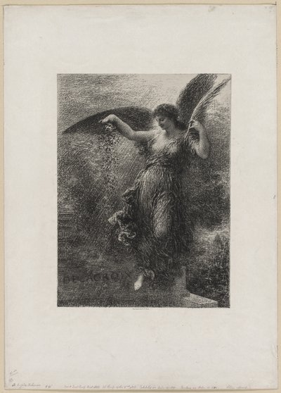 Till Eugene Delacroix av Ignace Henri Jean Fantin-Latour