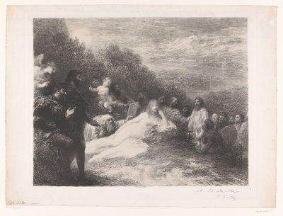 Faust och Mephisto träffar Helen av Troja Helene av Ignace Henri Jean Fantin Latour