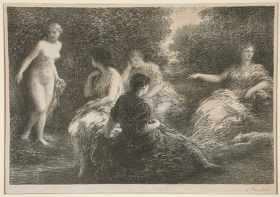 Fem nymfer av Ignace Henri Jean Fantin-Latour