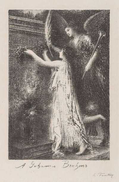 Till Johannes Brahms av Ignace Henri Jean Fantin-Latour