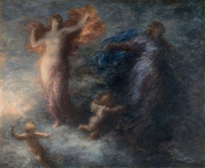 Gryning och natten, 1894. av Ignace Henri Jean Fantin Latour