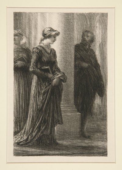 The Mastersingers of Nuremberg: Act I, Meeting of Walther and av Ignace Henri Jean Fantin Latour