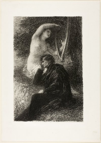 Lélio: The Aeolian Harp, från Hector Berlioz, sa vie et ses oeuvres av Ignace Henri Jean Fantin Latour