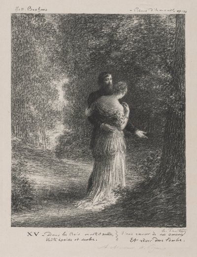 Kärleksdikter (tredje plattan) av Ignace Henri Jean Fantin Latour