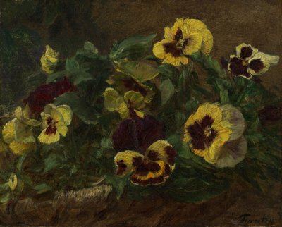 Penséer, 1903. av Ignace Henri Jean Fantin-Latour