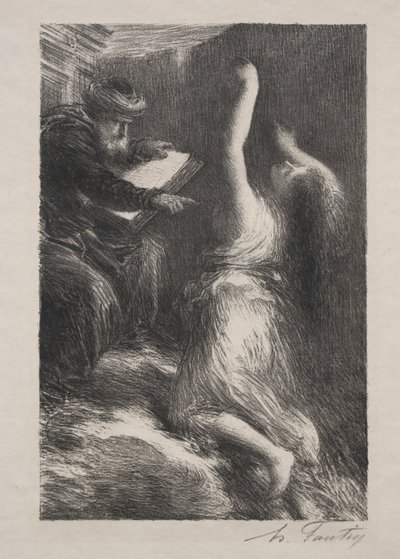 Parsifal, Akt II: Frammaning av Kundry av Ignace Henri Jean Fantin Latour