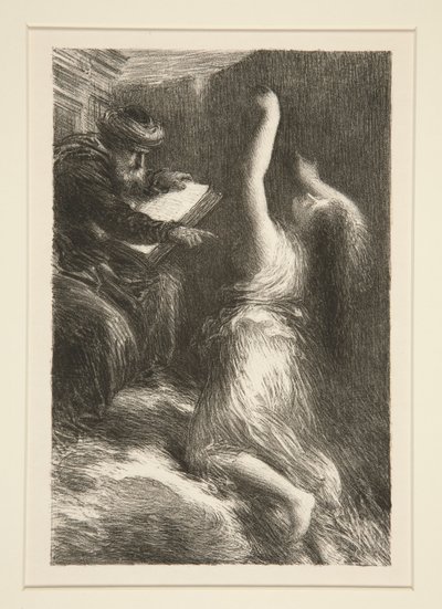 Parsifal: acte II, ?vocation de Kundry (Parsifal: Acte II, Evocation of Kundry) av Ignace Henri Jean Fantin Latour