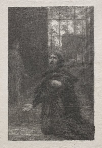 Rienzi, Akt V: Rienzis bön av Ignace Henri Jean Fantin-Latour
