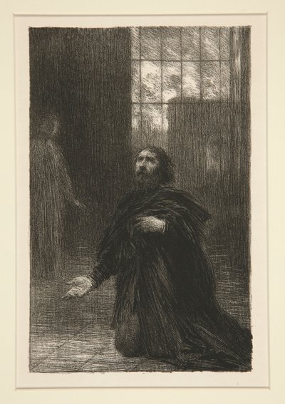 Rienzi: Akt V, en del av Rienzi (Rienzi: Akt V, Rienzi av Ignace Henri Jean Fantin Latour