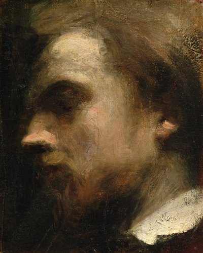 Självporträtt, ca. 1858. av Ignace Henri Jean Fantin Latour