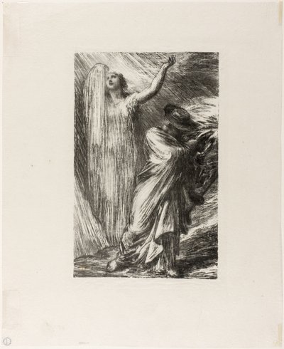 Siegfried: Akt III, Frammaning av Erda av Ignace Henri Jean Fantin Latour