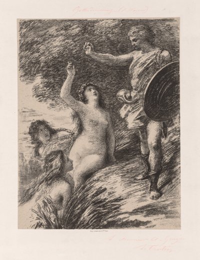 Siegfried och Rhens döttrar av Ignace Henri Jean Fantin-Latour