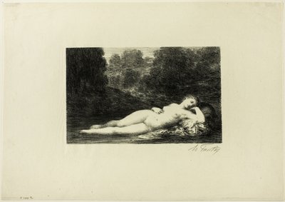 Tyst vatten av Ignace Henri Jean Fantin Latour