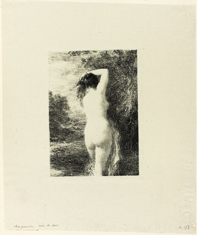 Stående badare, tredje plattan av Ignace Henri Jean Fantin Latour