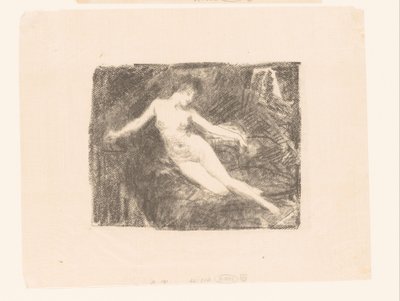 Studie av en naken, uppvaknande kvinna Le Matin av Ignace Henri Jean Fantin Latour