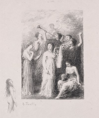 Den blinda av Ignace Henri Jean Fantin Latour
