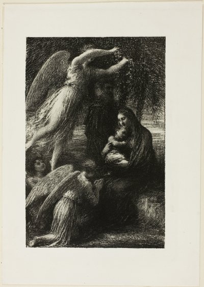Kristi barndom: Den heliga familjens vila av Ignace Henri Jean Fantin Latour