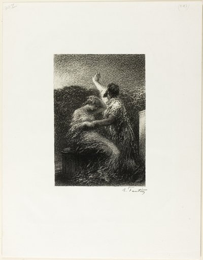 Magus Balthasar och Fatima av Ignace Henri Jean Fantin-Latour