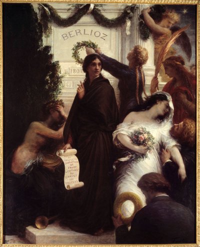Hyllning till Berlioz. Hector Berlioz, fransk kompositör (1803-1869). Målning av Henri Fantin-Latour (Fantin Latour av Ignace Henri Jean Fantin Latour