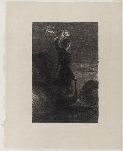 Tristan och Isolde, akt II: Signal i natten av Ignace Henri Jean Fantin Latour