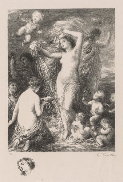 Venus Anadyomene av Ignace Henri Jean Fantin-Latour