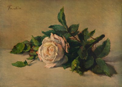 White Rose, c1863, 1938 av Ignace Henri Jean Fantin-Latour