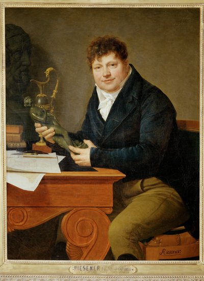 Antoine-Andre Ravrio, kejserlig bronssmed, kusin till konstnären ... av Henri Francois Riesener