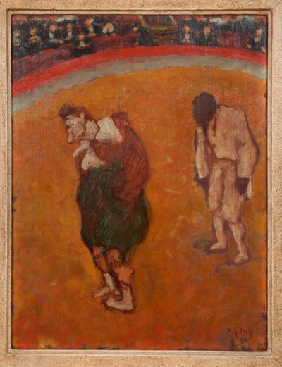 Footit och choklad, ca. 1895. av Henri Gabriel Ibels