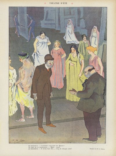 Illustration för Le Rire av Henri Gabriel Ibels