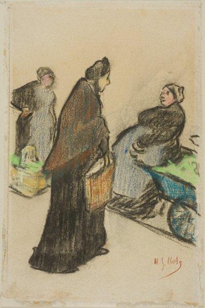 Marknad kvinnor av Henri-Gabriel Ibels