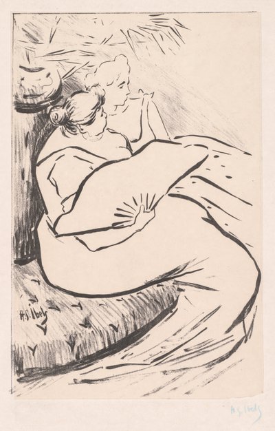 Sittande kvinna, ca. 1895-1900. av Henri Gabriel Ibels