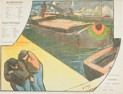 Sechste Aufführung: Boubourouche; Valet de Coeur, für Le Théâtre Libre von Henri-Gabriel Ibels