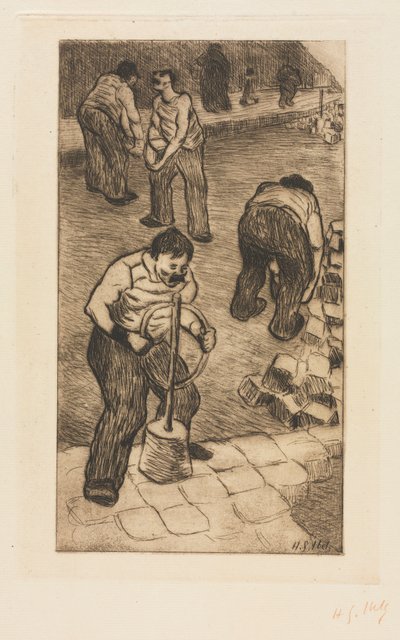 The Street Pavers, 1894. av Henri Gabriel Ibels