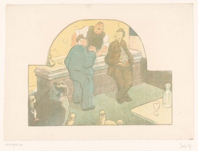 Fyra män i en bistro Le Devoir Föreställningar av Théâtre Libre (serietitel) Les Programs du Théâtre Libre (serietitel) av Henri Gabriel Ibels