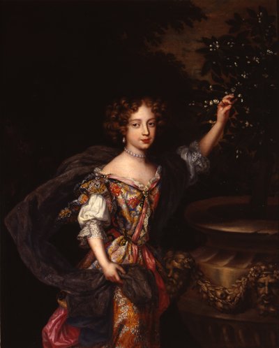 Ett porträtt av Elizabeth, hertiginnan av Somerset, ca 1683 (olja på duk) av Henri Gascars