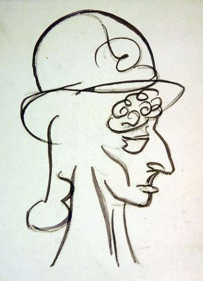 En moderiktig hatt av Henri Gaudier-Brzeska