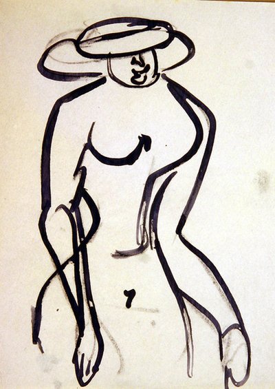 En Promenader med getingmidja av Henri Gaudier-Brzeska