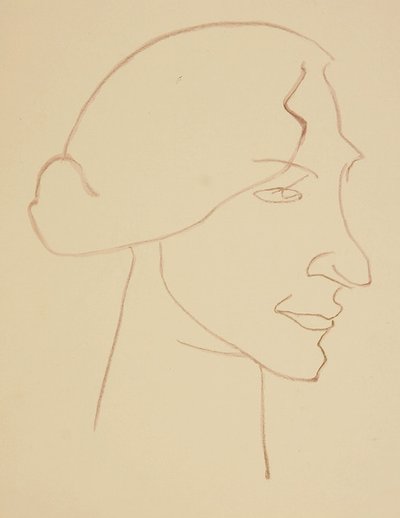 Sophie i profil av Henri Gaudier-Brzeska
