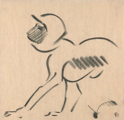 Hukande apa av Henri Gaudier-Brzeska