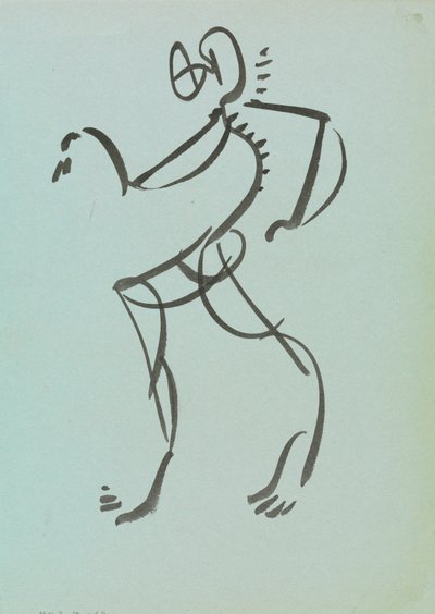 Dansande figur av Henri Gaudier-Brzeska