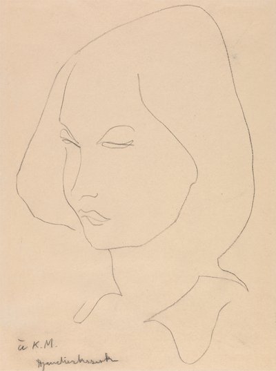 Katherine Mansfield av Henri Gaudier-Brzeska