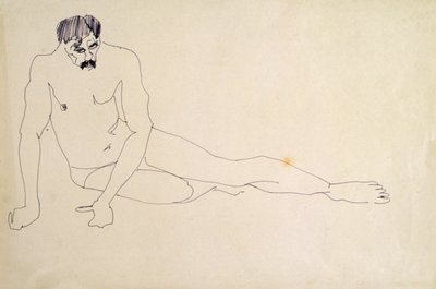 Naken man vilar av Henri Gaudier-Brzeska