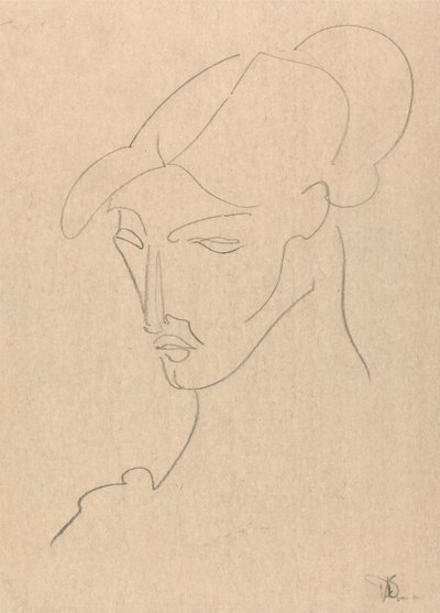 Porträtt av en kvinna av Henri Gaudier-Brzeska