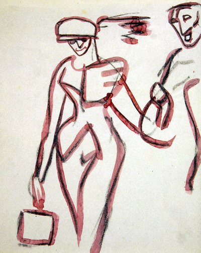 Promenader med följeslagare av Henri Gaudier-Brzeska