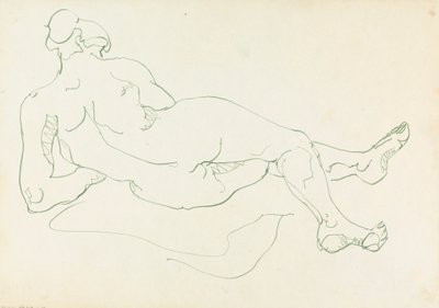 Liggande kvinnlig figur av Henri Gaudier-Brzeska