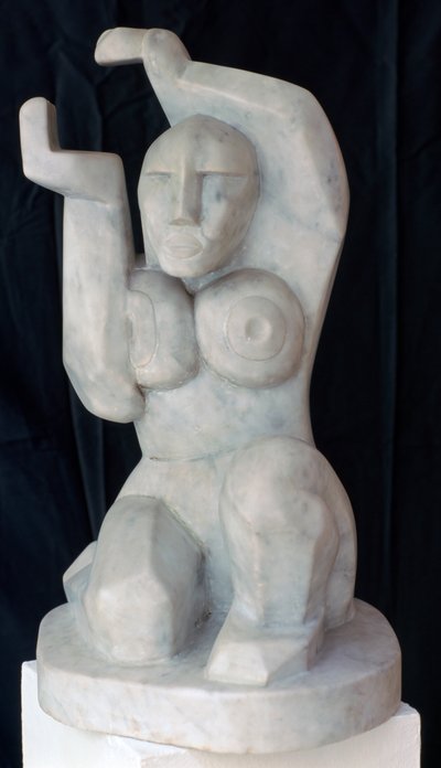 Sittande kvinna, c1911-1915 av Henri Gaudier-Brzeska